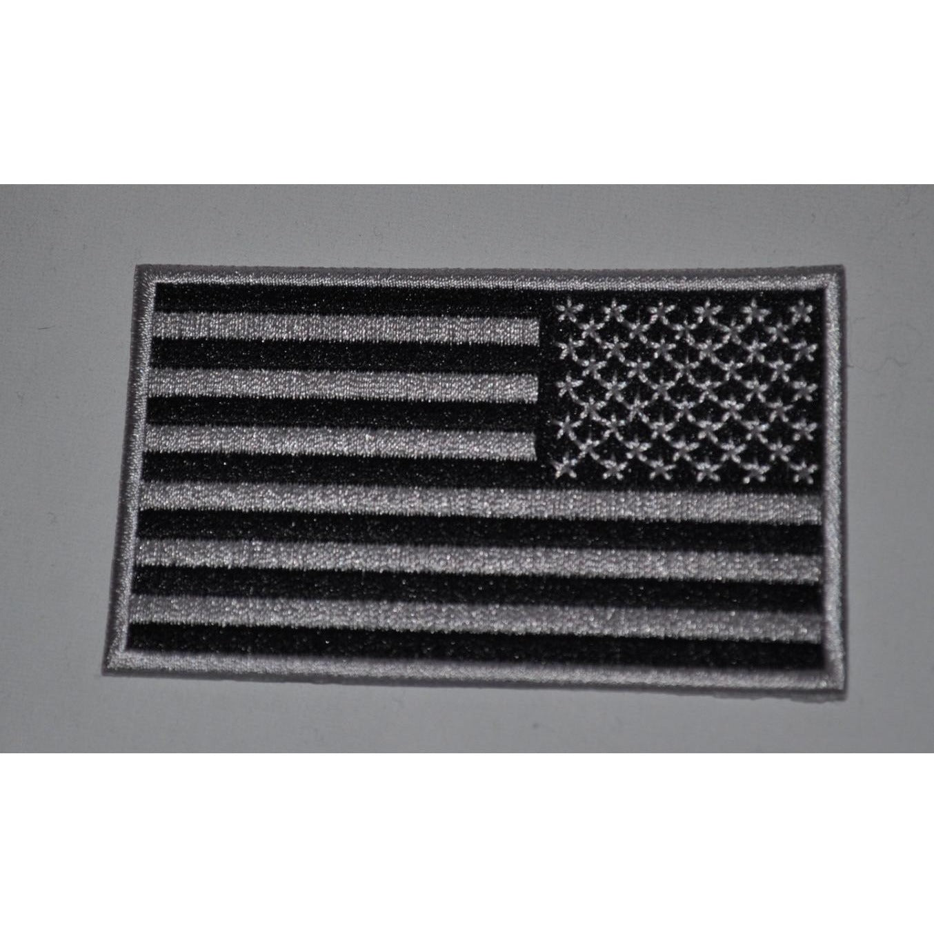 Black & Gray Reversed American Flag Patch